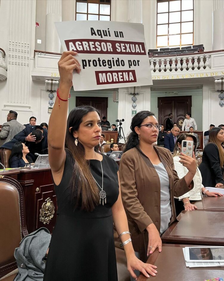 Aplican sanción a violentador de Morena