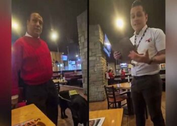 ¡Indignación en Xalapa! Activista con debilidad visual es expulsado de restaurante por llevar a su perro guía