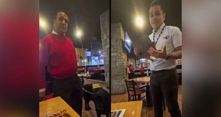 ¡Indignación en Xalapa! Activista con debilidad visual es expulsado de restaurante por llevar a su perro guía