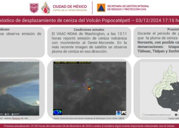 Caída de ceniza afecta a capitalinos