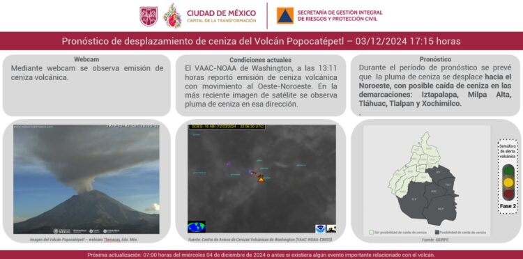 Caída de ceniza afecta a capitalinos