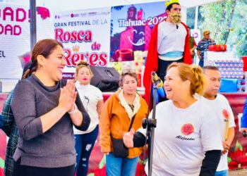 Comparten mega rosca en Tláhuac y anuncia la Feria del Tamal