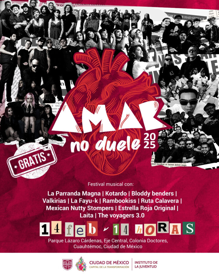 «Amar no duele», INJUVE celebra concierto contra la violencia en el amor