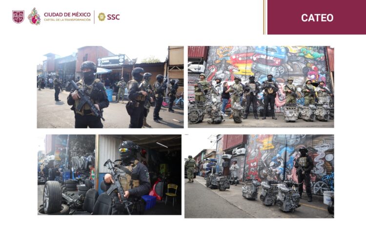 Aseguran 85 toneladas de autopartes en la GAM