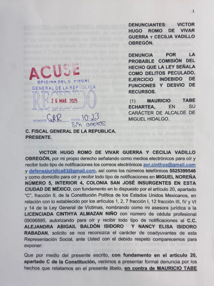 Denuncian a Tabe por desvío de 70 millones de pesos