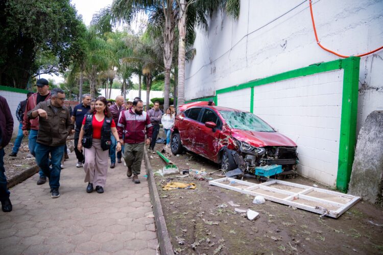 Brugada garantiza apoyo por tromba en Magdalena Contreras