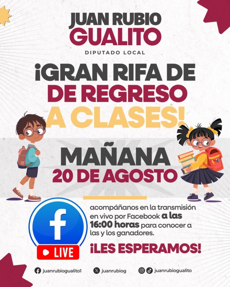 Apoyos escolares a la suerte, diputado cambia la política por rifas