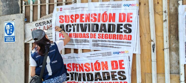 COYOACÁN SUSPENDE OBRAS IRREGULARES AL NO EXHIBIR PERMISOS