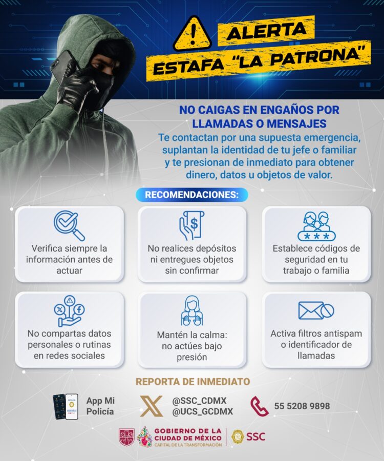 Fraude “La Patrona” se fortalece en CDMX: usan redes sociales y manipulación emocional para robar
