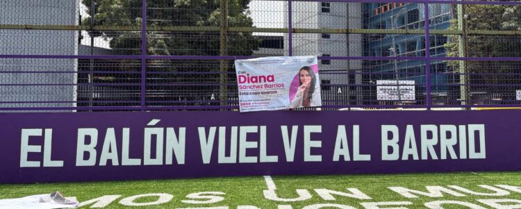 Diana Sánchez Barrios presume 316 canchas rehabilitadas rumbo al Mundial 2026