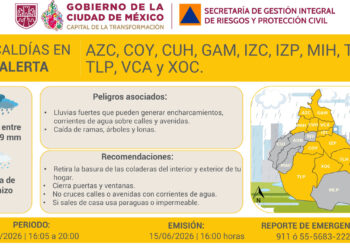 ¿Lloverá fuerte en CDMX? Estas son las 11 alcaldías con riesgo de granizo este 15 de junio
