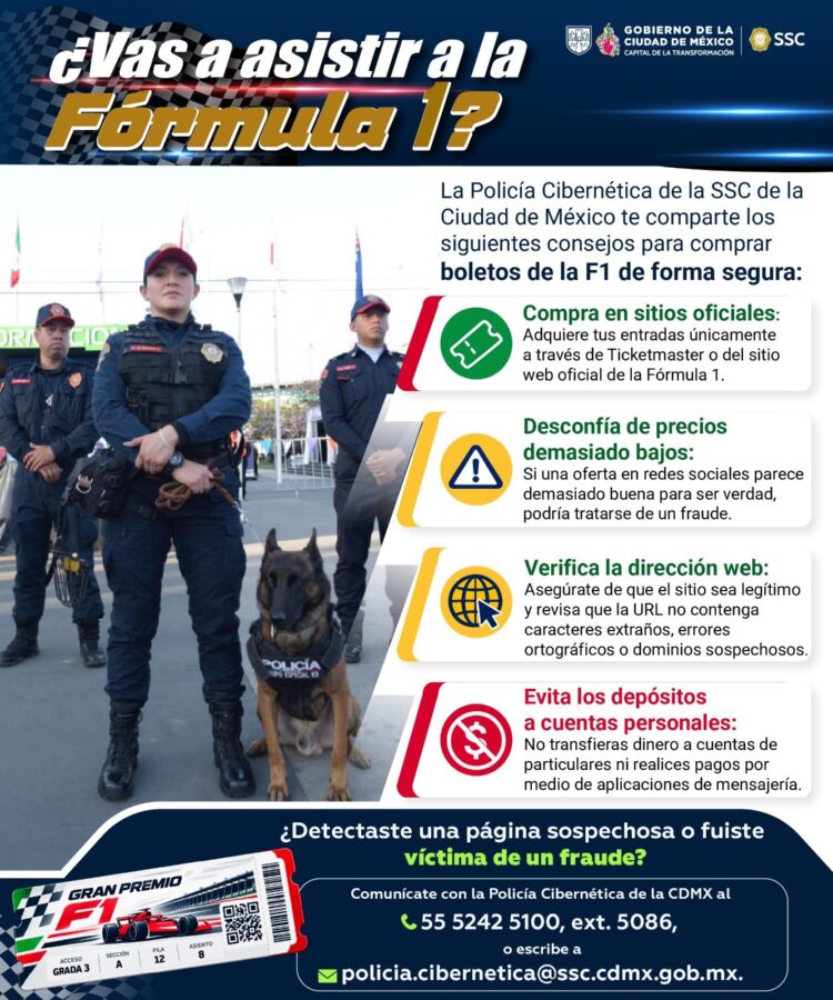F1 desata trampas digitales en CDMX; ofrecen hoteles y viajes fantasma